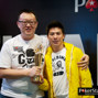 Champion Xing Zhou and runner-up Ying Kit Chan
