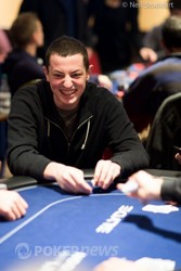 Tom Dwan snuck in a few laughs in his half-hour of play today