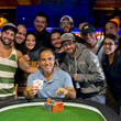Cliff Josephy Vainqueur Event 09 et ses supporters