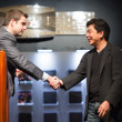 David Chiu shakes hands with Jack Effel