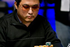 Masayuki Nagata holds a large chip lead.