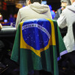 Joao Dorneles Neto with the Brazilian flag