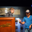 Jack Effel presents Brandon Wong with his gold bracelet