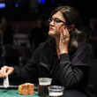 Eleanor Gudger calls the all in bet from Leanne Haas, and is eliminated in 6th place