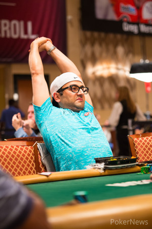 Antonio Esfandiari is Stretching His Chip Lead at His Table Hand by Hand