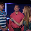 Vitaly Lunkin gets interviewed by Sarah Grant with a Russian translator