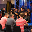 TV crew filming on the secondary feature table