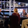 Johannes Strassmann/Patrik Antonius/David Benefield chatting before the start of the final table