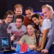 Jason Lavallee and friends celebrate his EPT High Roller win