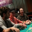 John Racener, Jacob Bazeley, and Allen Kessler on Day 1a of the 2014 Borgata Winter Poker Open Main Event