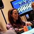 Megan Milburn in the Final 18 of the 2014 Borgata Winter Poker Open Ladies Event