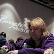 Kathy Liebert on Day 1b of the 2014 WPT Borgata Winter Poker Open Main Event