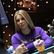 Christina Lindley on Day 1b of the 2014 WPT Borgata Winter Poker Open Main Event