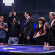 Sotirios Koutoupas receives his winner trophy from EPT President Edgar Stuchly