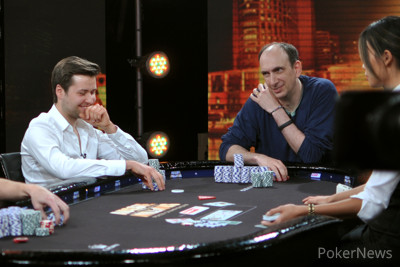 Timoshenko and Seidel react to the ten on the turn