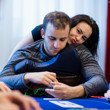 One of the masseuses messing with Sorel Mizzi