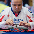 Andrey Lobzhanidze takes a pic of his chips