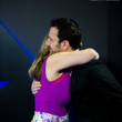 Victoria Coren hugs EPT TD Toby Stone