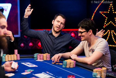 Dan Cates & Ike Haxton in the cash game. Photo courtesy of PokerStars.