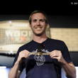 Michael Drummond with his gold bracelet from Event 42