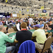 Players in Event #51: $1,500 No-Limit Hold'em Monster Stack pack the Pavilion Room