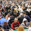 The Pavilion Room is packed wall to wall with players in Event #51: $1,500 No-Limit Hold'em Monster Stack