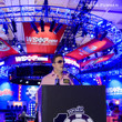 Joe Hachem addresses the players of the Main Event on Day 1a:  Shuffle Up and Deal!