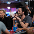 Josh Prager gets some smiles from the dealer on his table