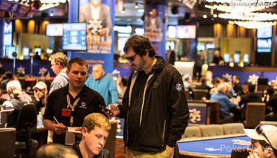 Phil Hellmuth and PokerNews' Chad Holloway