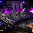 DJ equipment at the Aussie Millions Welcome Party.