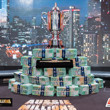 The Aussie Millions trophy and money.