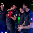 Team Italy celebrate their win