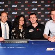 Sin Melin wins the EPT Malta Helping Hands Charity Event. With her is runner-up Jake Cody.