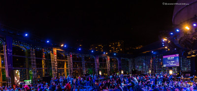 Tournamnet Room roof open at night to let in some fresh air