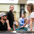 Aaron Paul and Fatima Moreira de Melo