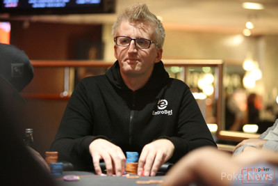 Norway's Andreas Hoivold is through to Day 3 with the third biggest stack of the bunch.