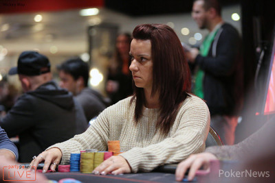 Katie Swift in the zone on Day 4. She is seven players from £1million.