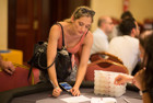 Gaelle Baumann is out of this year's Winamax SISMIX Main Event.
