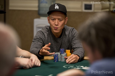 Tuan Le has one of the biggest stacks coming into Day 2 Tuan Le has one of the biggest stacks coming into Day 2