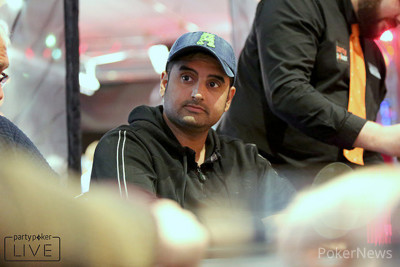 Chaz Chattha - a man at peace with his game and his stack on Day 1 of the partypoker Grand Prix UK Main Event