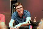 Adam Maxwell during the final table of the Grand Prix UK Main Event