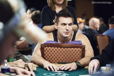 Doug Polk from earlier in the WSOP Main Event