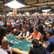 Players pack the Amazon Room Day 1B Main Event