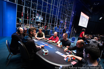 Table 1 on Day 2 of Event #1 before the redraw.