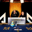 Richard Yong presents the winner cheque to Phil Ivey