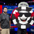 Chippy the WSOP Mascot with 2017 Main Event Winner Scott Blumstein