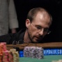 BJ Nemeth sniffs the chips at main table