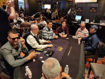 Javad Etaat (Seat 3) bursts the bubble in the Opening Event