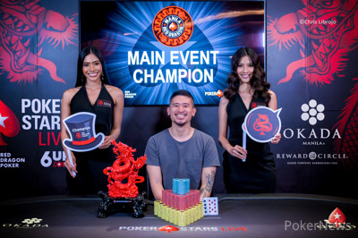 Florencio Campomanes Wins the PokerStars Red Dragon Manila Main Event for ₱13,815,070 ($270,183)