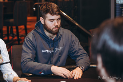 Jack Sinclair Among the Big Stacks After Day 1